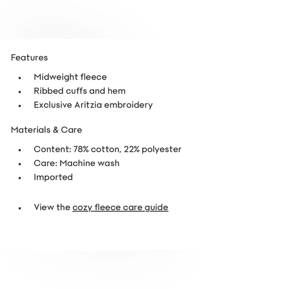 Aritzia TNA cozy fleece perfect fit. - Picture 7 of 7